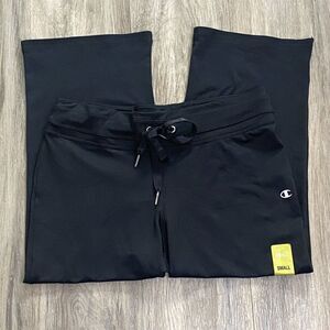 Champion Workout Cropped‎ Leggings Womens Black Pull On Stretch Size Small New